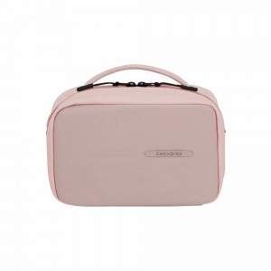 Kosmetyczki Samsonite Stackd Toilet Kit Różowe | 3150629-BJ
