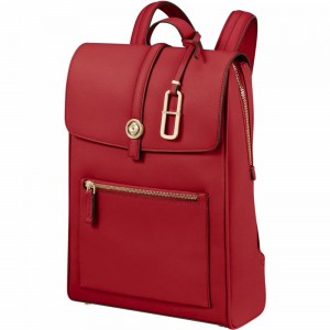Plecak Na Laptopa Samsonite Every-Time Ciemny Czerwone | 2467310-BF