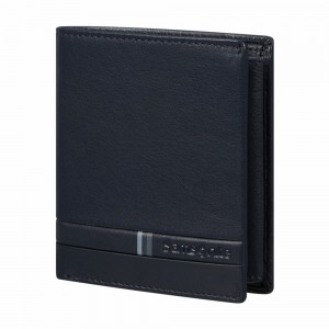 Portfele Samsonite Flagged Slg Niebieskie | 1953206-CF