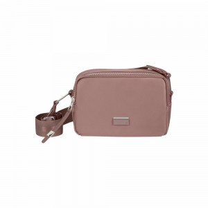 Torba Crossbody Samsonite Be-Her Różowe | 9712356-TQ